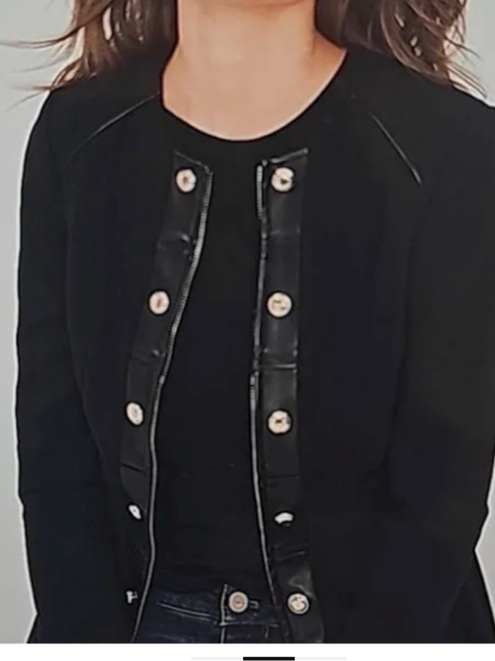 White House Black Market military topper jacket and skirt set. - Picture 4 of 16